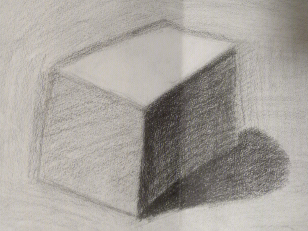 六边形素描画法步骤图片