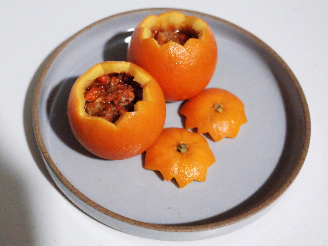 蟹酿橙菜谱图片