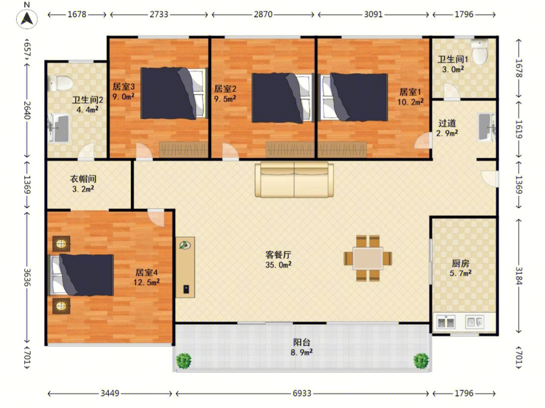 龙岗丹竹头产权满五唯一,125平四房二卫,看花园,低于同户型80万#深圳