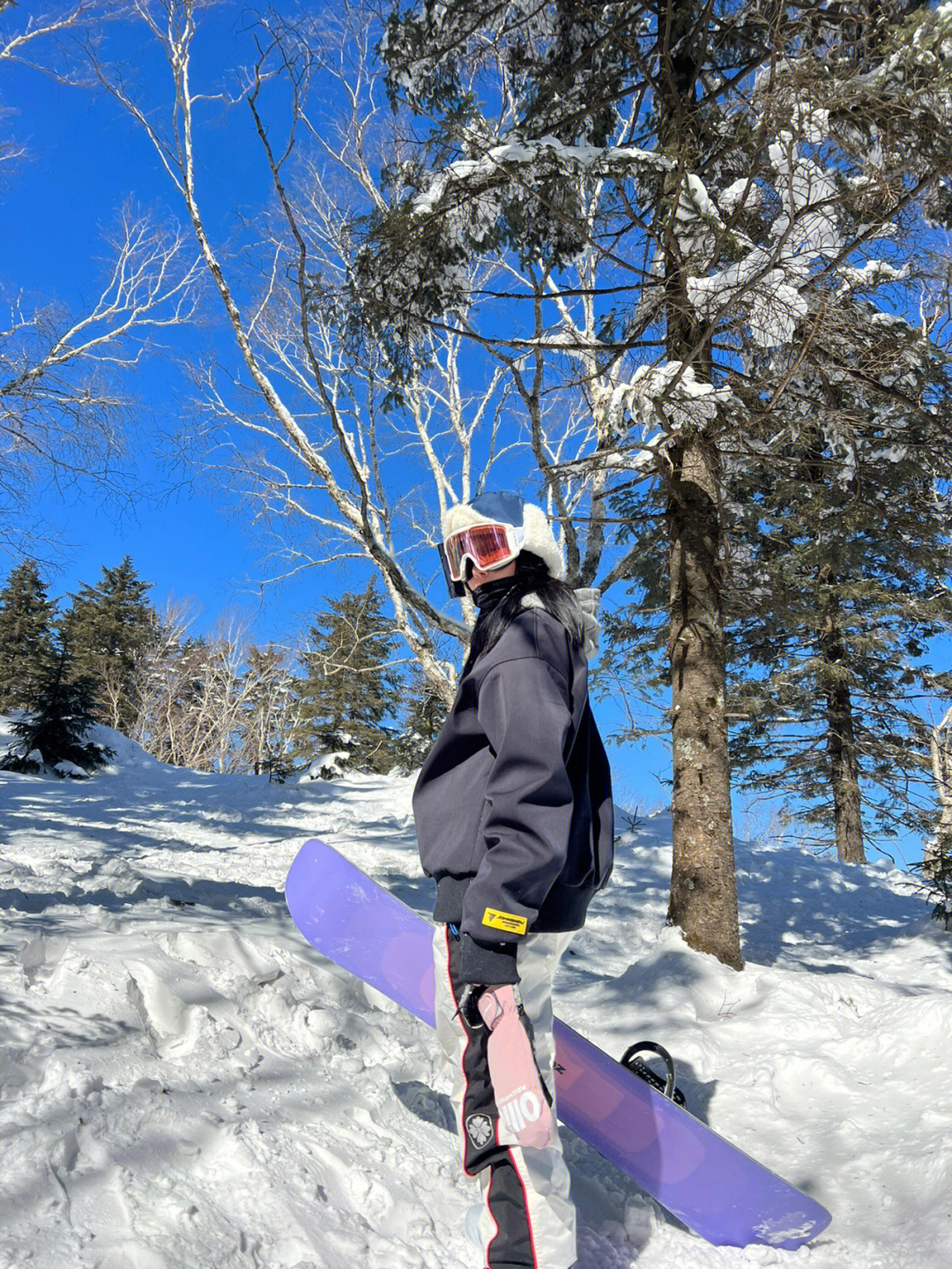 小朵朵爱滑雪图片