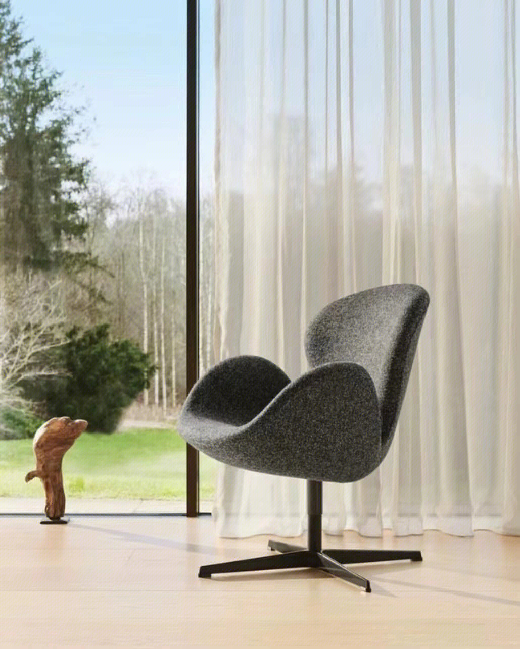 swan chair 天鹅椅由丹麦国宝级设计师 著名建筑师arne jacobsen于