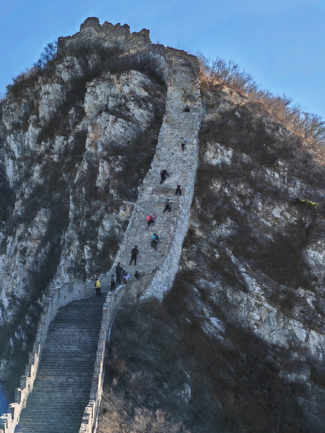67早起跟团走箭扣:北京结-鹰飞倒仰-小天梯-大天梯,500年前逆天工程