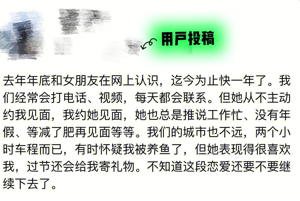 用户投稿网恋对象不主动约见面怎么办71