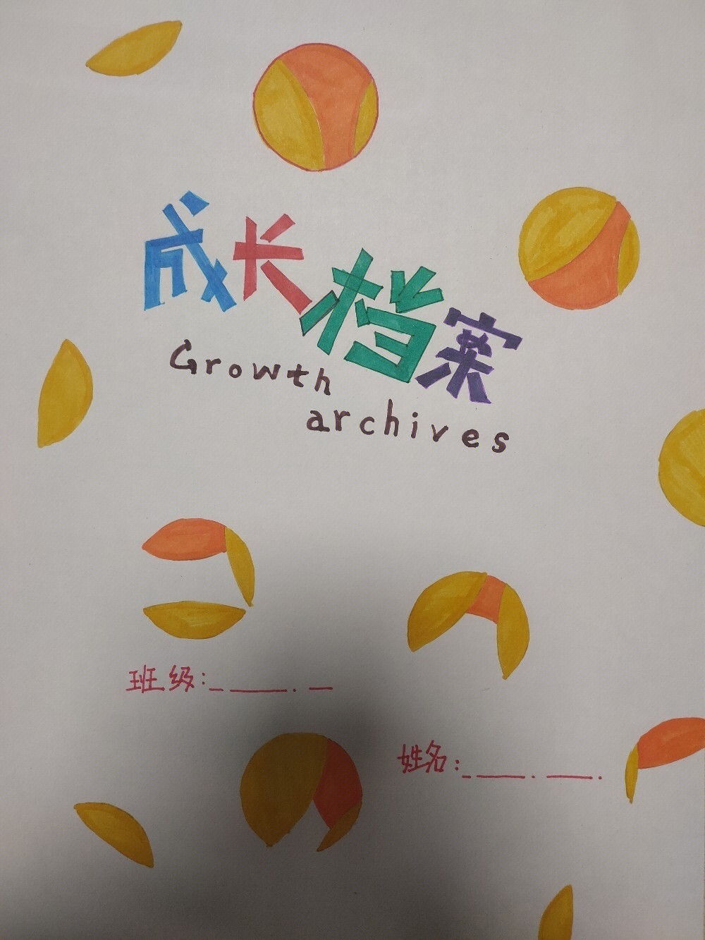 学生成长记录册