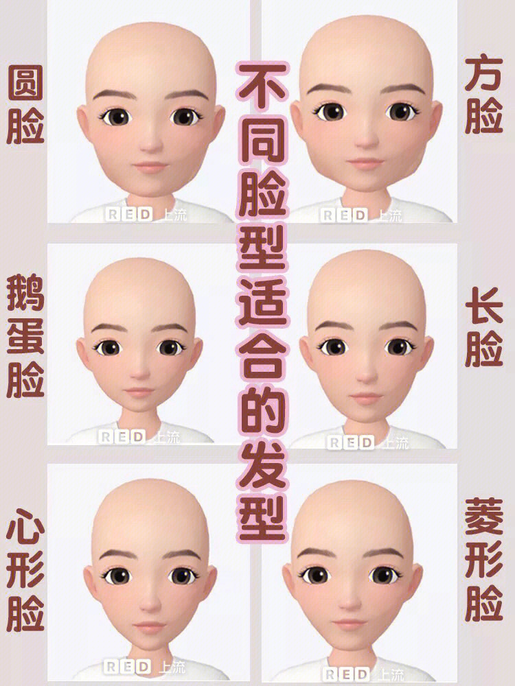 女生各种脸选发型根据脸型选适合自己的发型