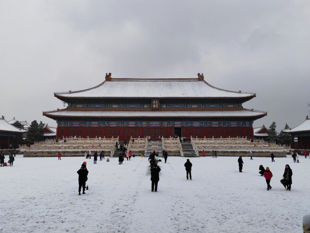 雪后太庙图片