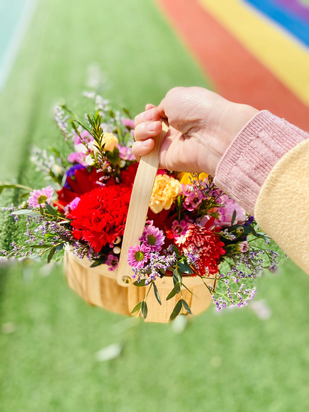 女神节插花主题图片