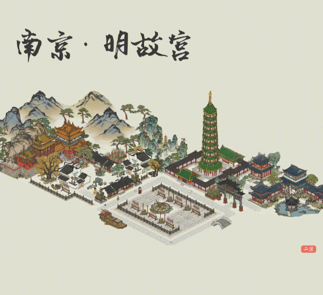 明代南京城复原图图片