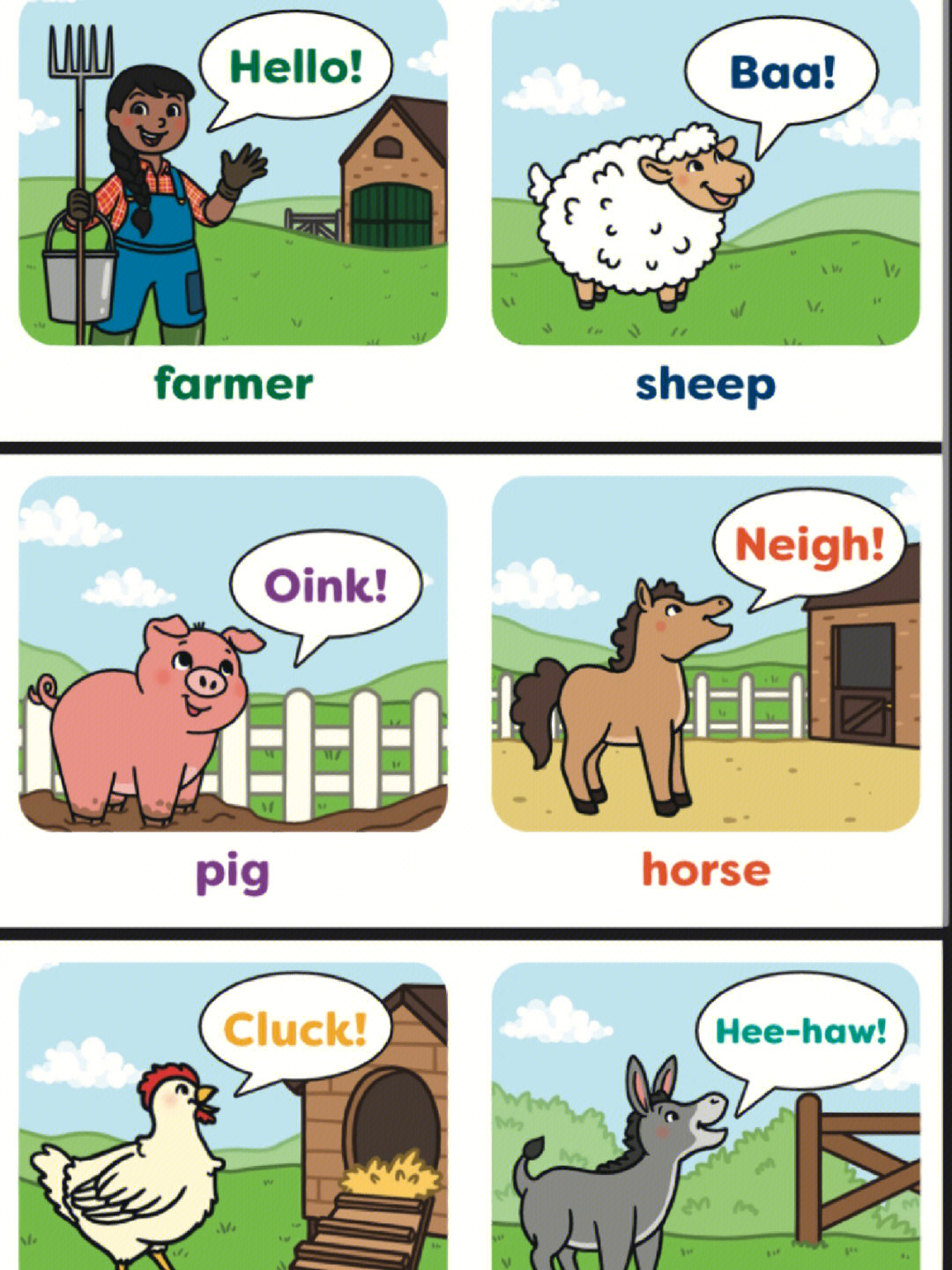 制作动物卡片英语图片