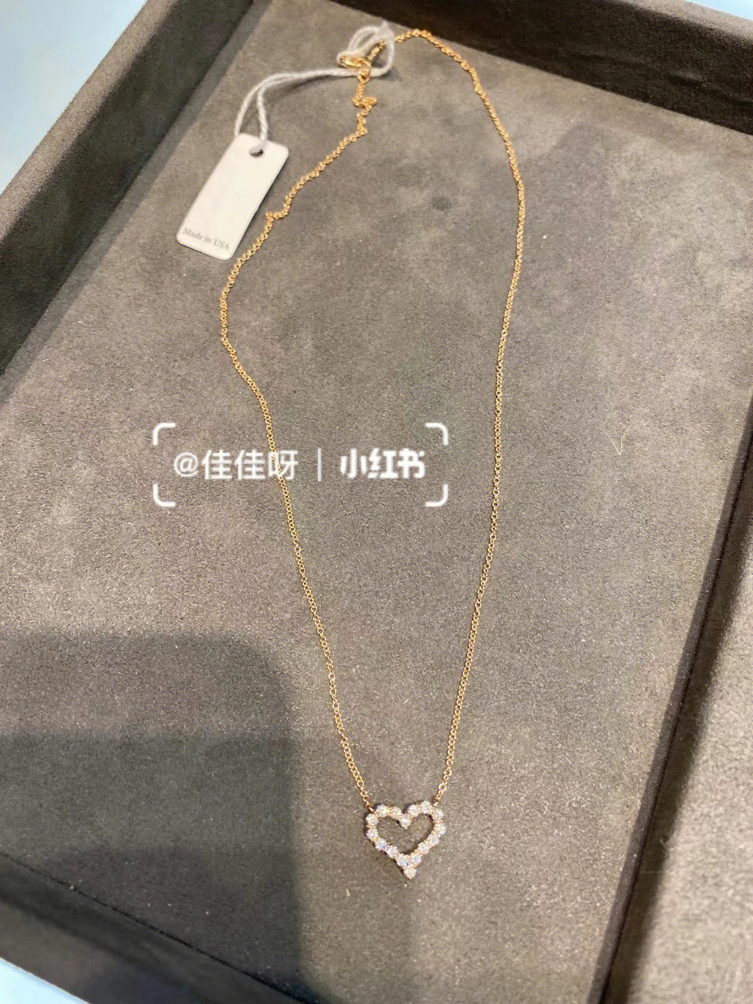 tiffany蒂芙尼18k玫瑰金爱心项链图片