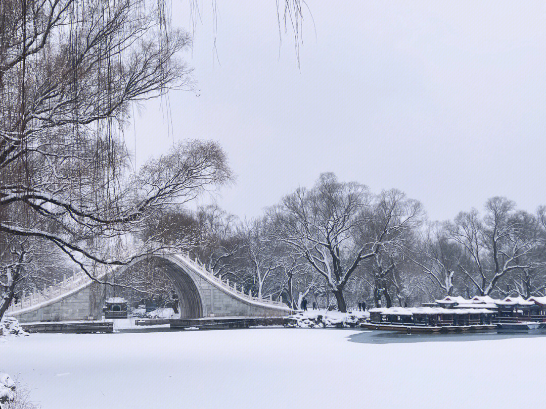 不逊色于故宫景山的北京雪景