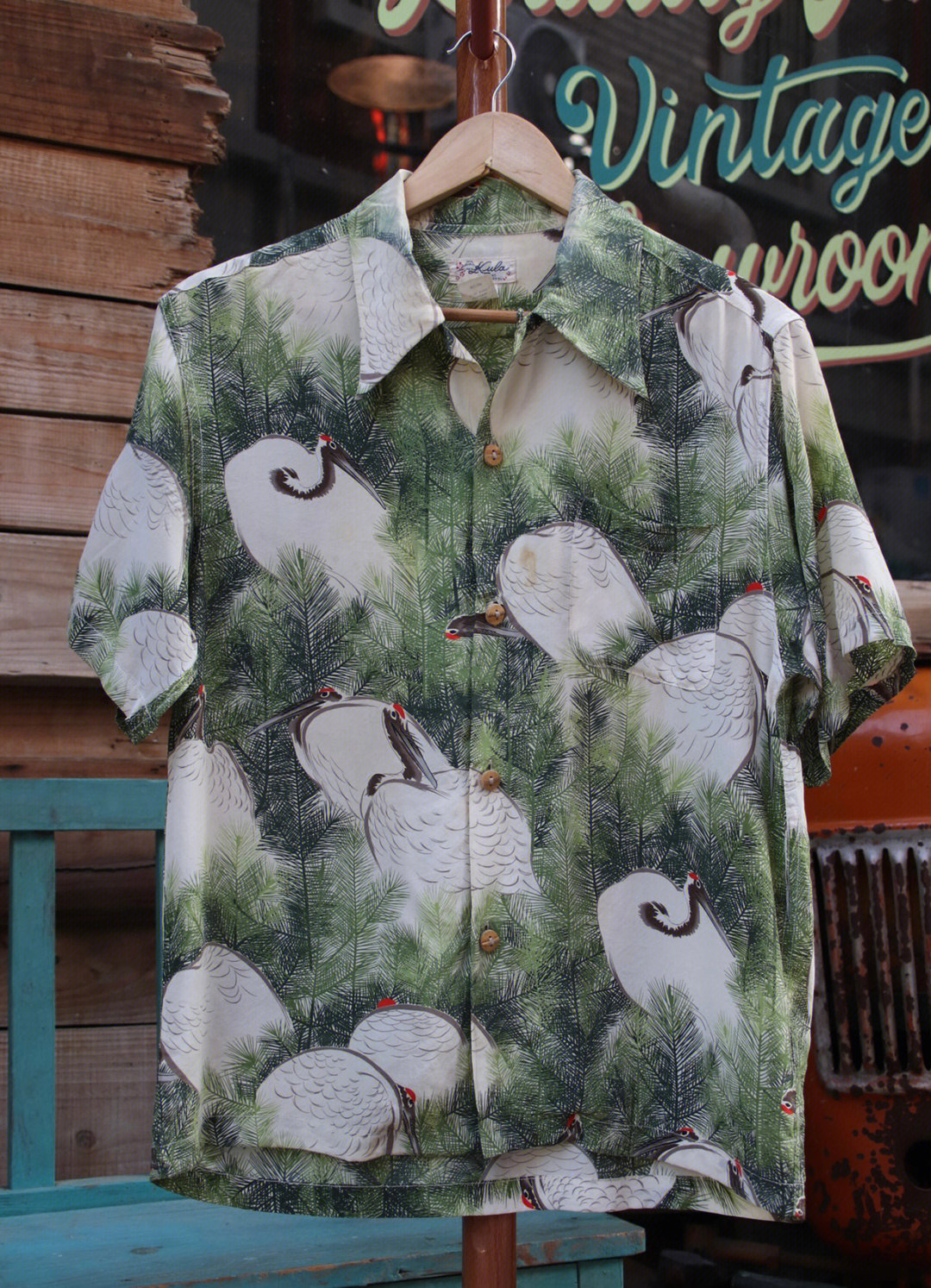 好物分享古着vintage一件超爱的夏威夷衬衫