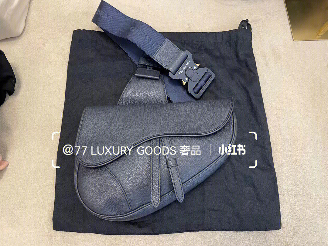 dior男士全皮马鞍包中号