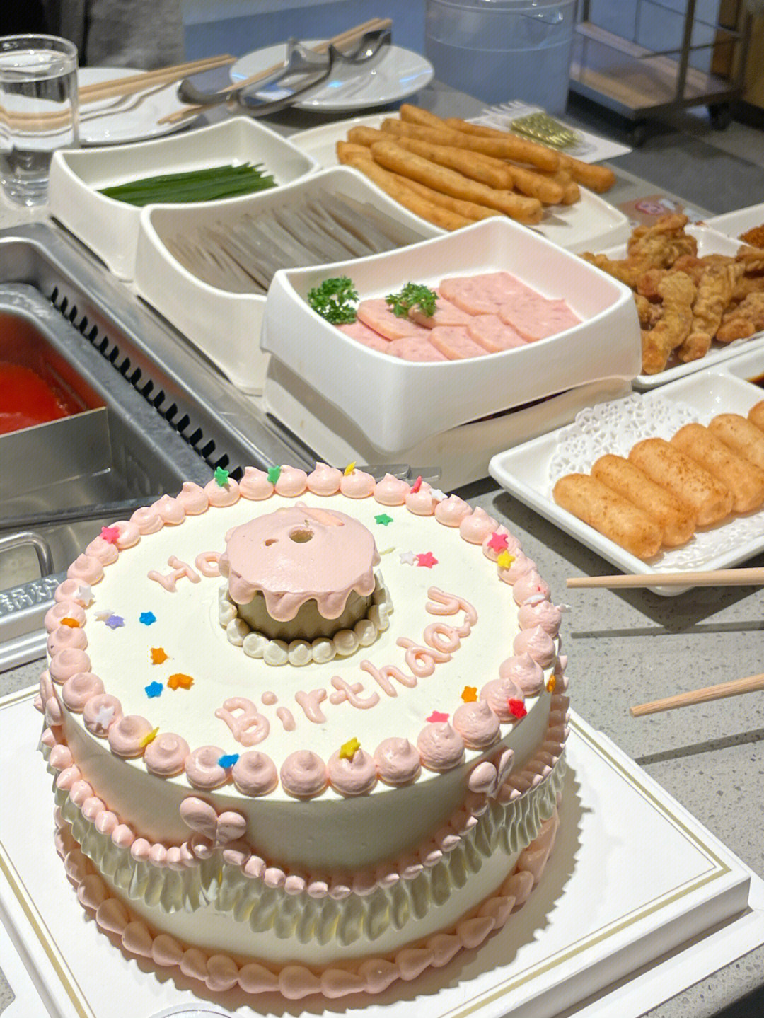 海底捞生日蛋糕图片