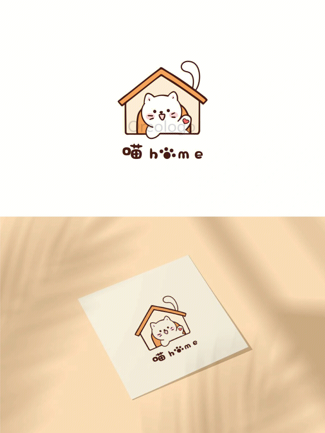 猫卡通logo图片