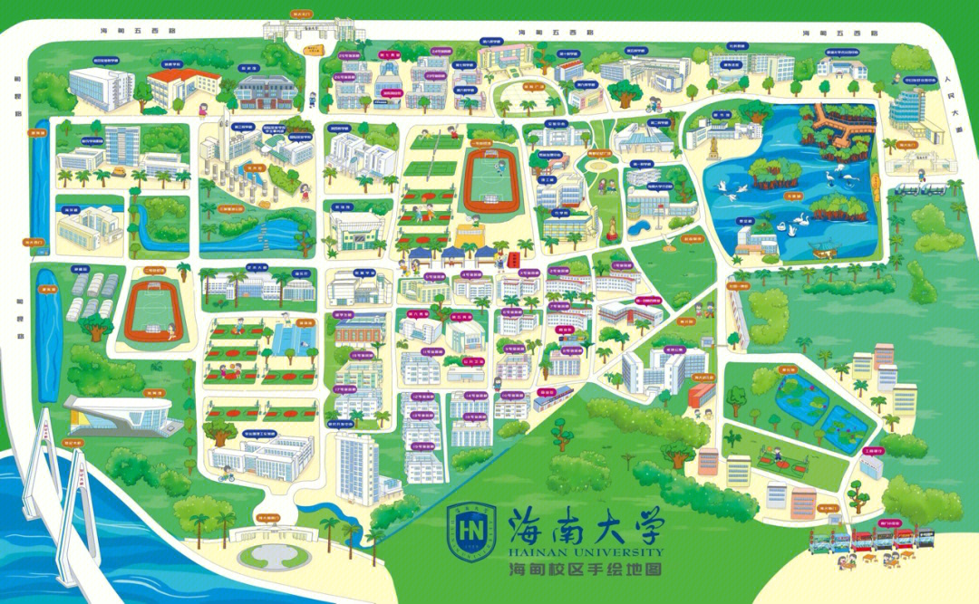 海南大学海甸校区地图图片