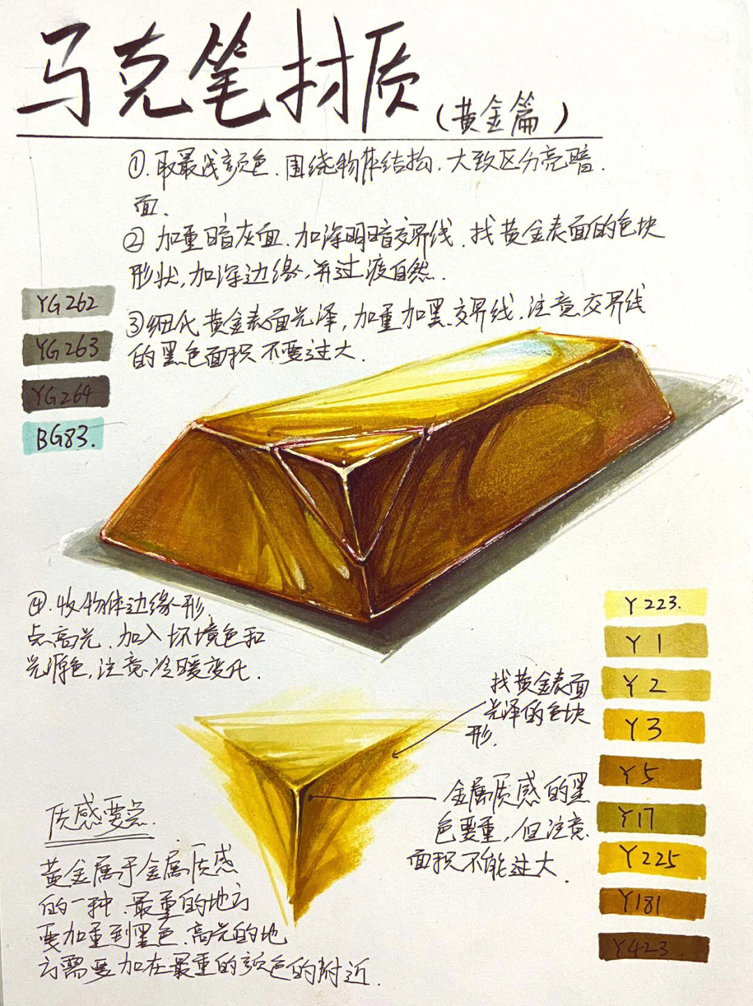 水彩画金属的方法图片