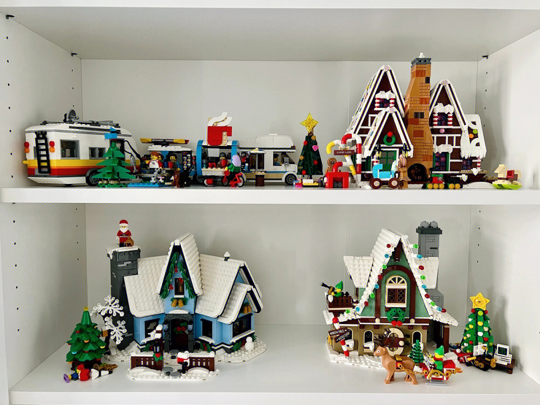 治愈一下冬季系列的小房子太可爱了精致的小别墅 满满的圣诞礼物 童话