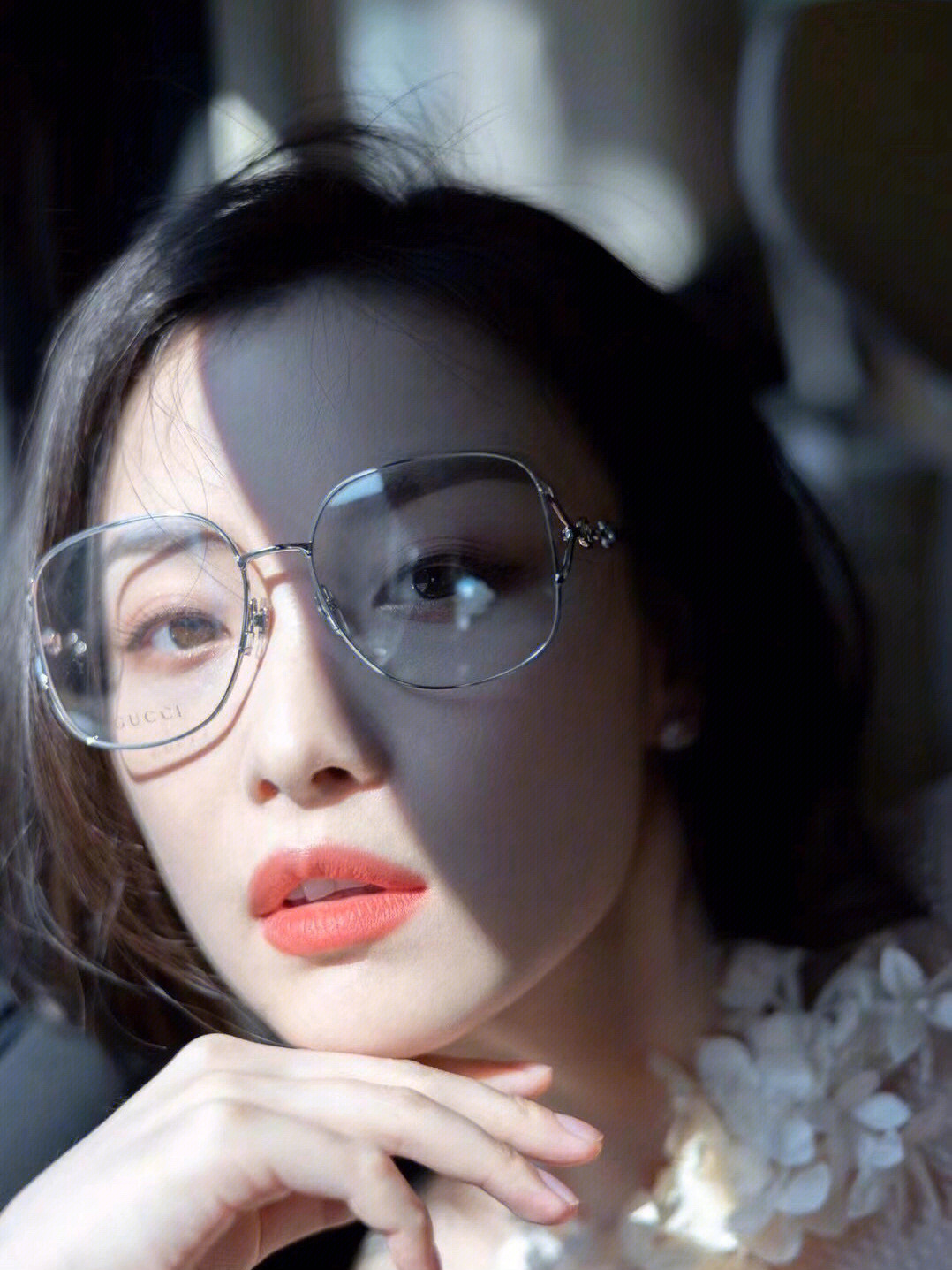 gucci眼镜 gucci#倪妮 倪妮同款95大框眼镜9315配度数