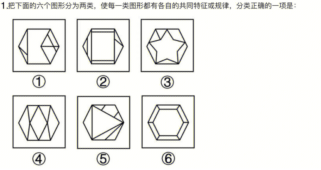 图形推理凹凸性图片