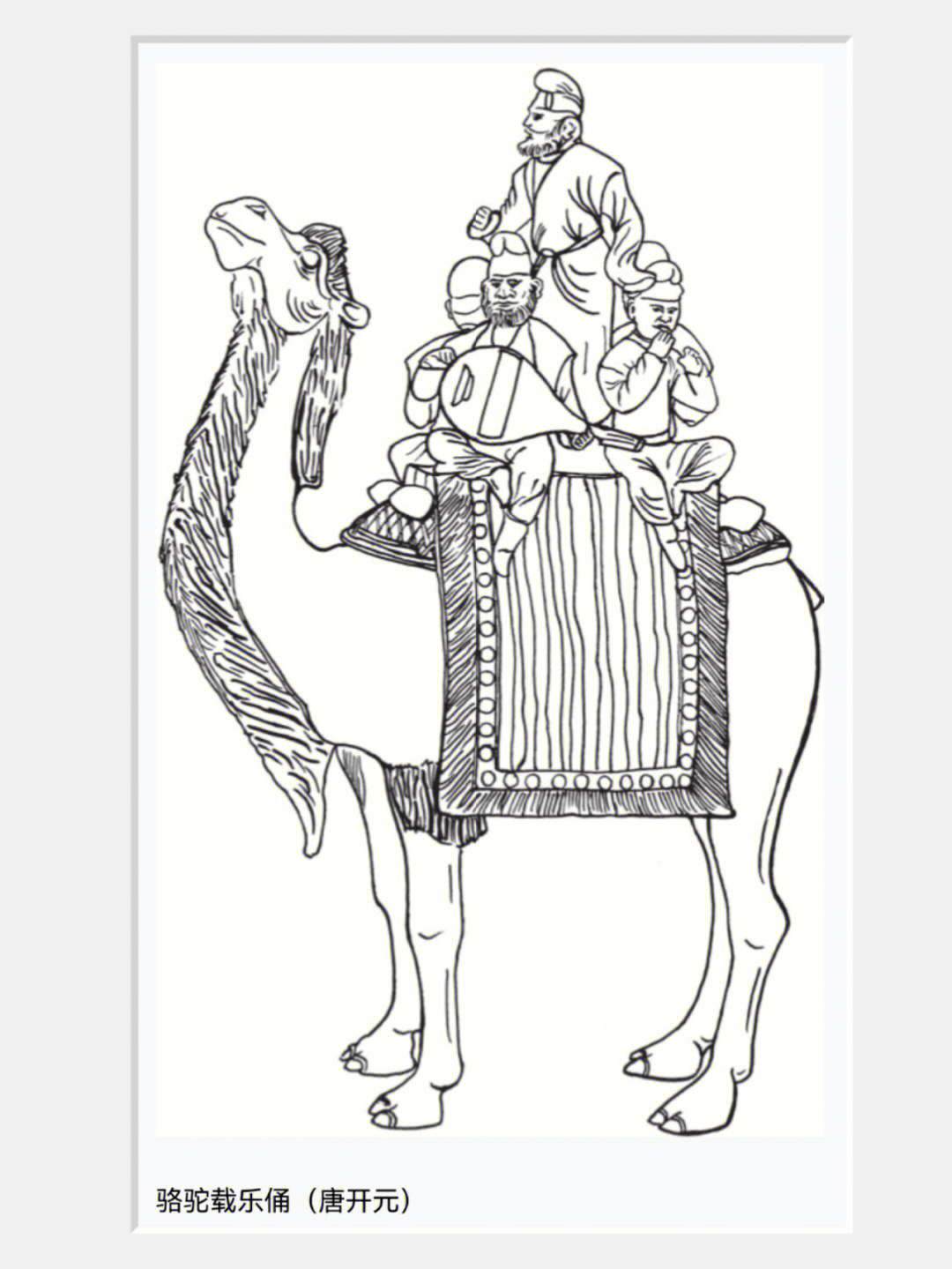 三彩骆驼简笔画图片