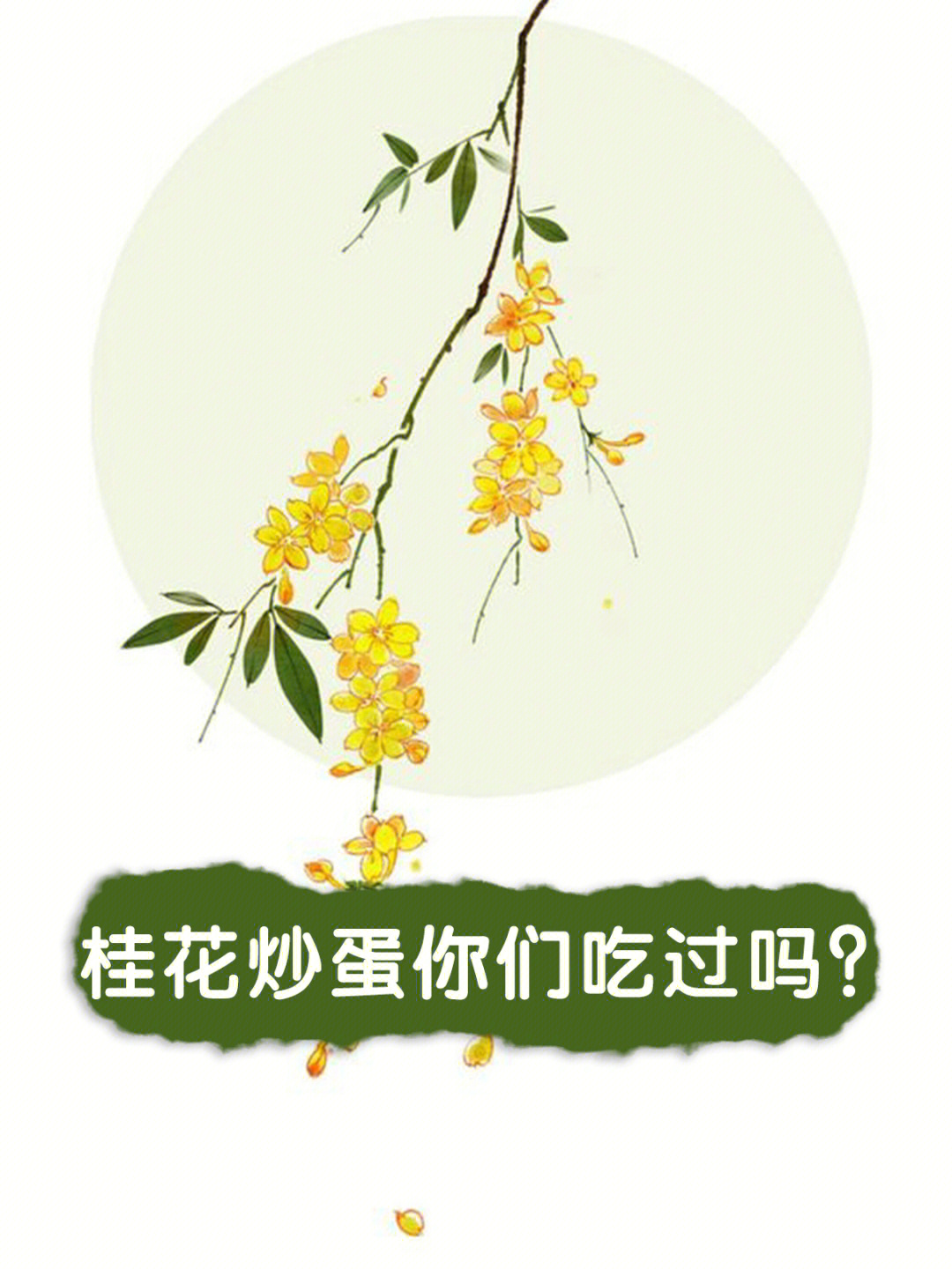 桂花炒蛋你们吃过吗