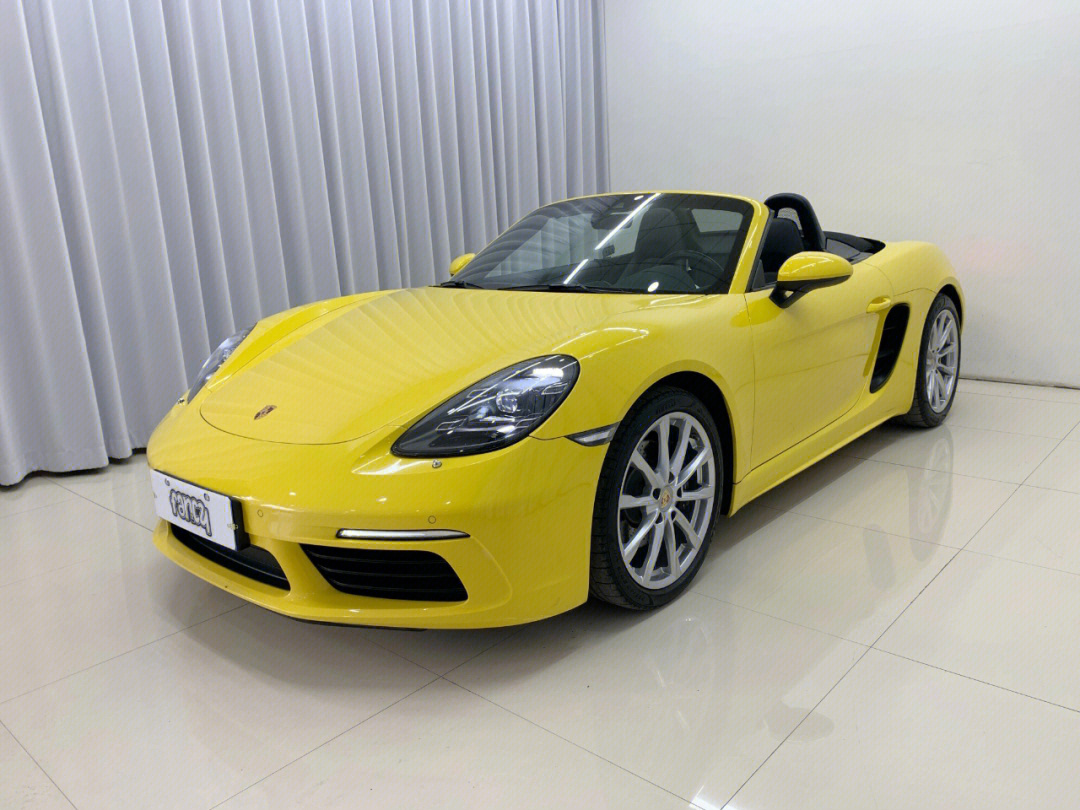 17年保时捷718博克斯特 boxster 竞速黄 5.8万公里 全车原版 1件补漆