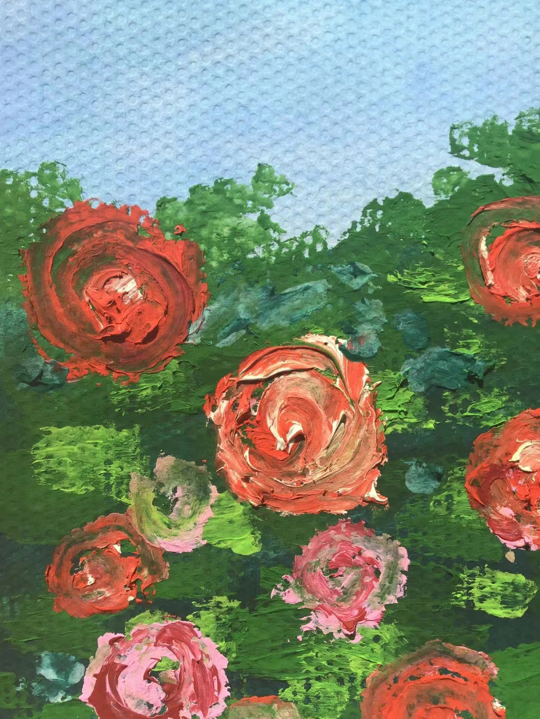 水粉创意玫瑰花