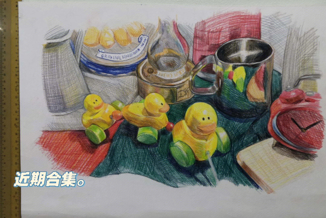 色彩素描画图片大全图片