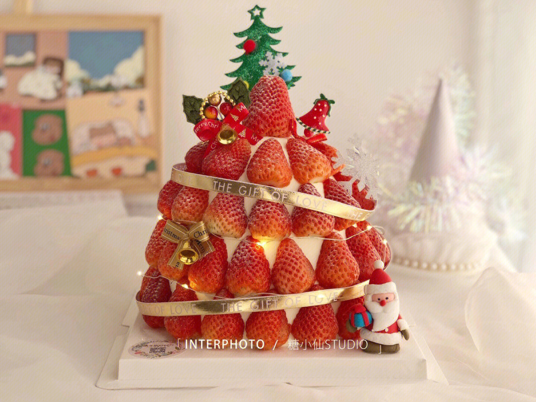 草莓塔蛋糕寓意图片