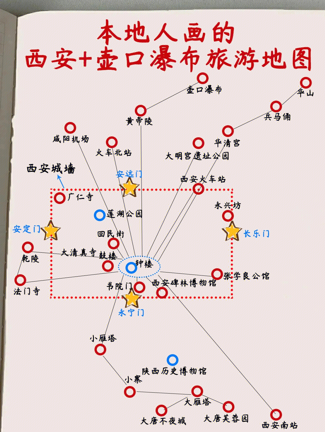 西安到重庆的地图手绘图片