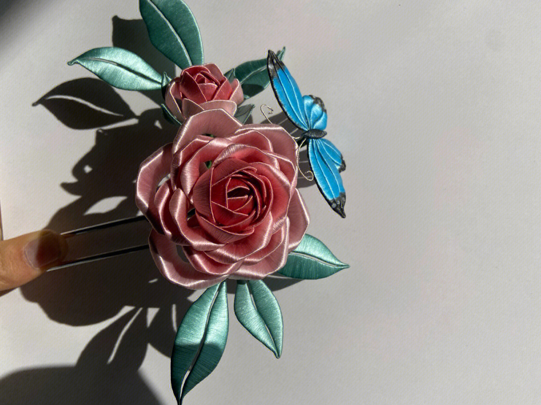 玫瑰缠花图纸模板图片