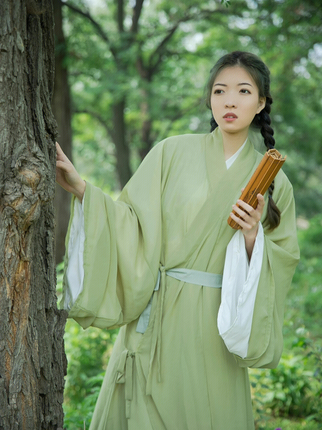 青衫烟雨客似是故人来古风汉服