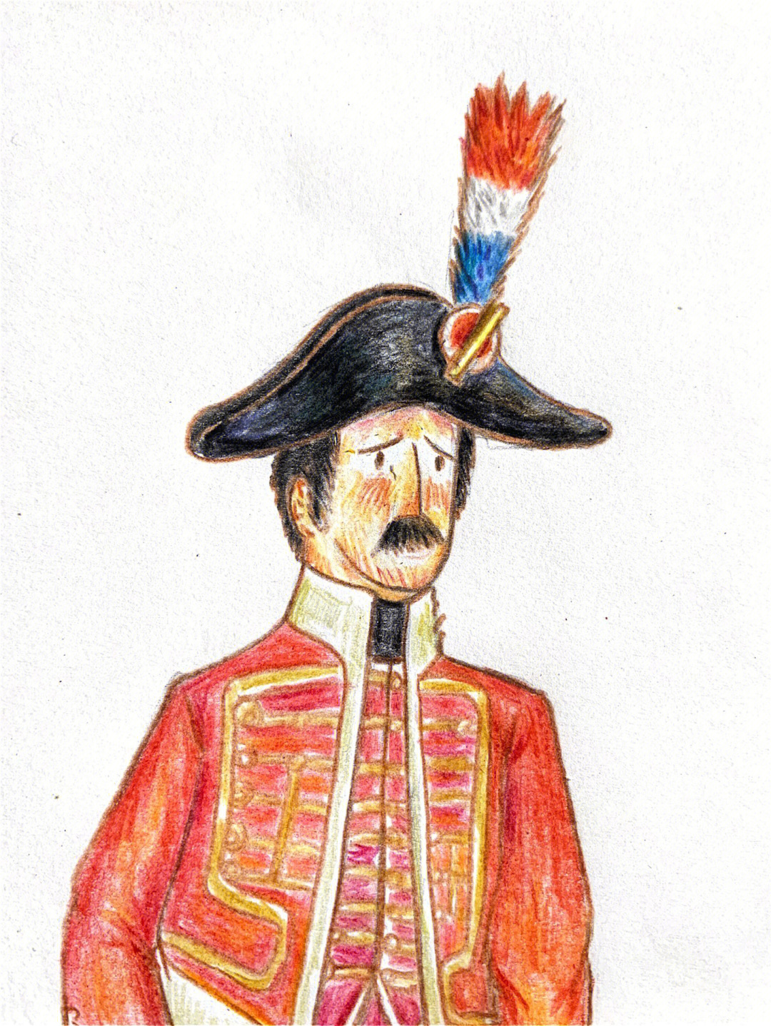 拿破仑时代的人物插画军服法国篇