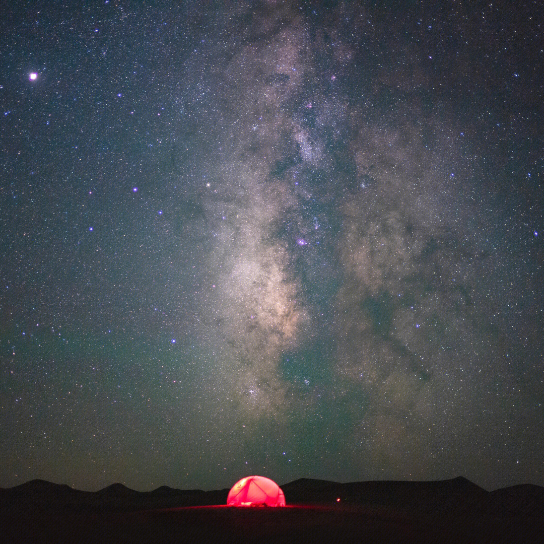 腾格里沙漠,几百公里的无人区,造就了漫天的星光