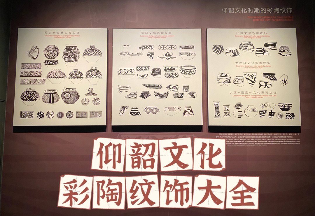 一张图认识仰韶文化时期彩陶纹饰大全