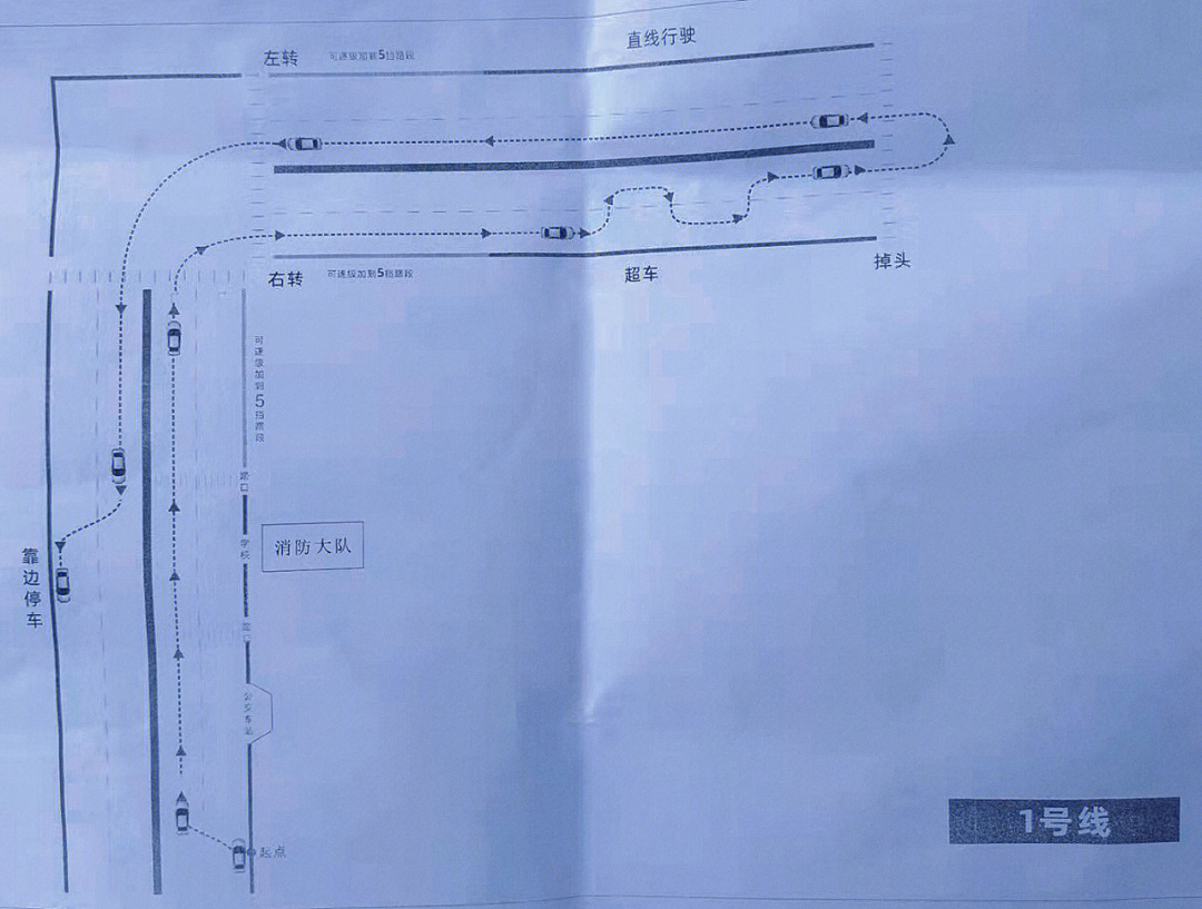 长清科目三5号线图解图片