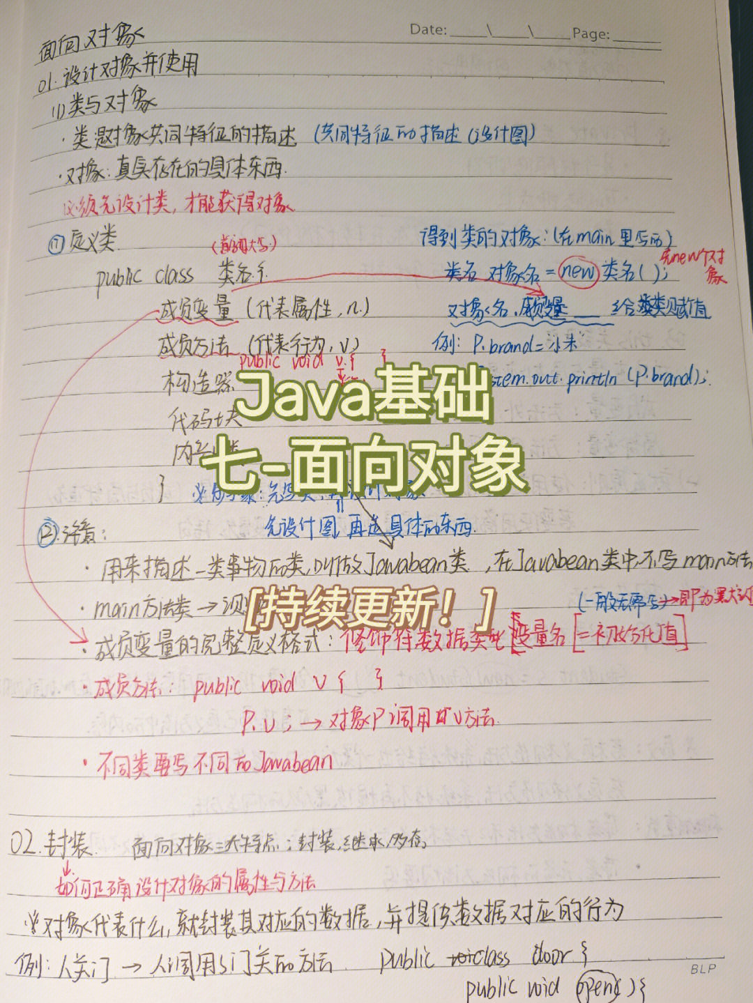 java基础学习笔记七面向对象