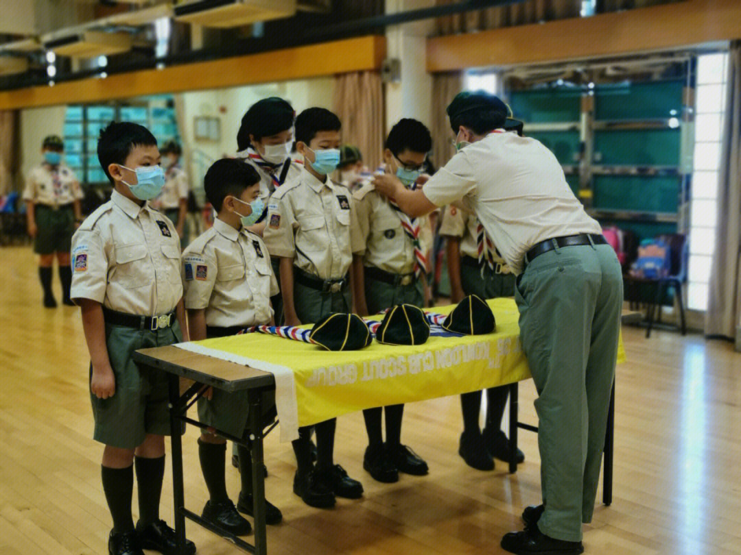 香港童军神圣的宣誓时刻
