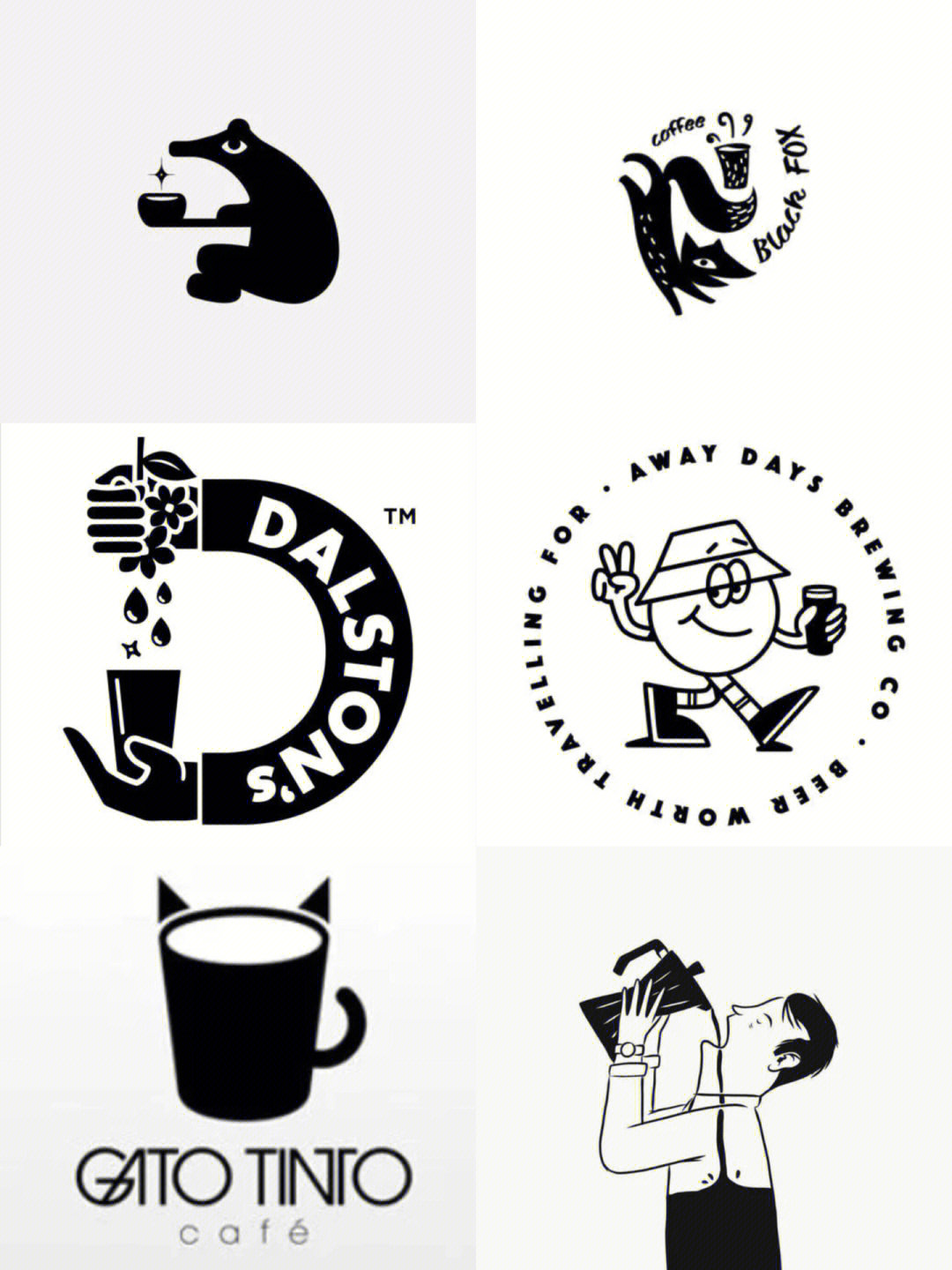 创意趣味咖啡品牌logo设计灵感分享75