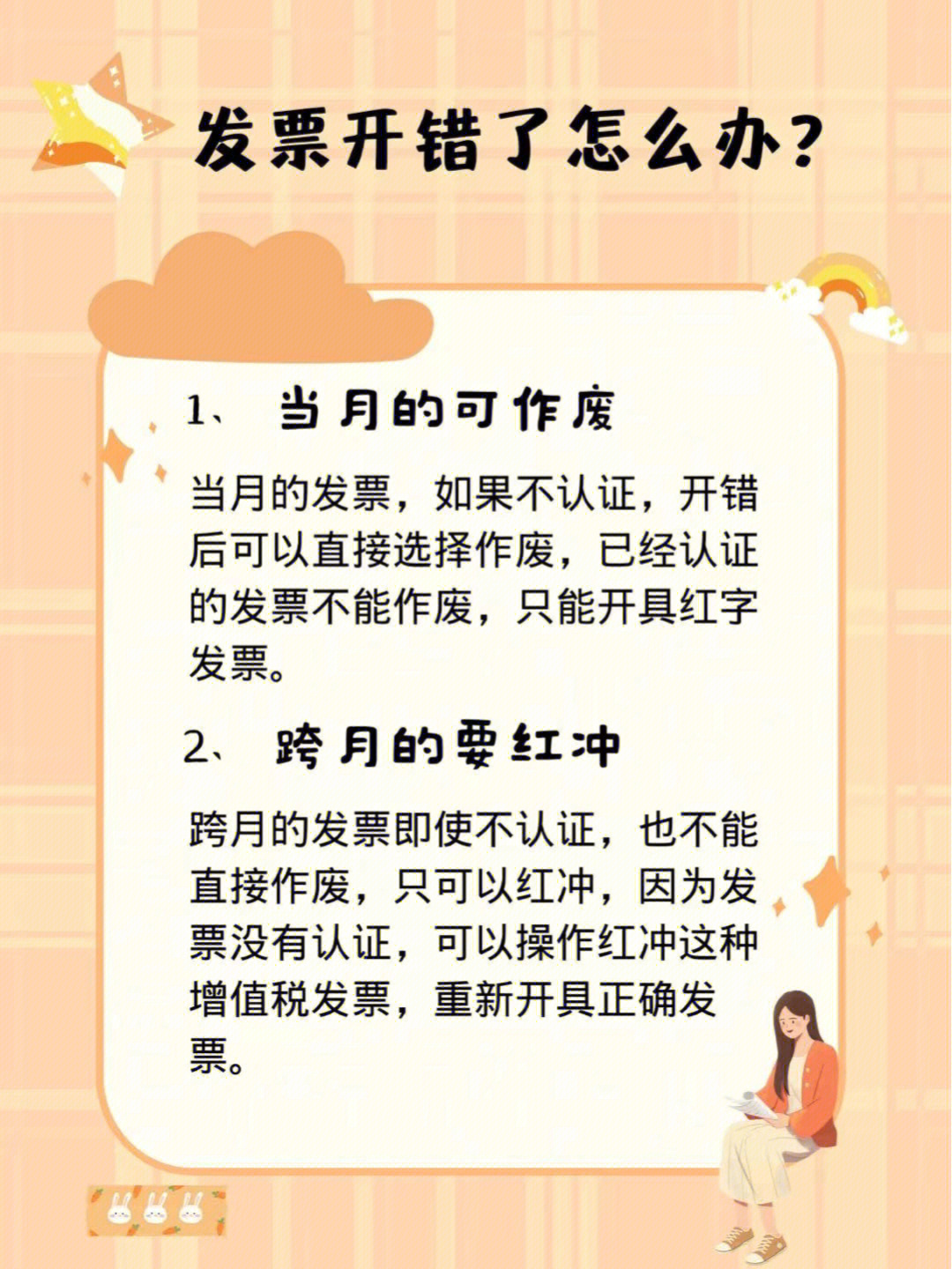 当月是可以直接作废的(电子发票,成品油除外)跨月发票只能红冲整理了3