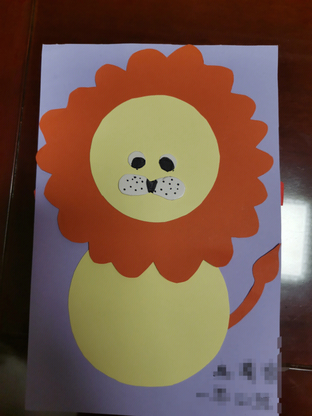 狮子头饰卡纸制作方法图片