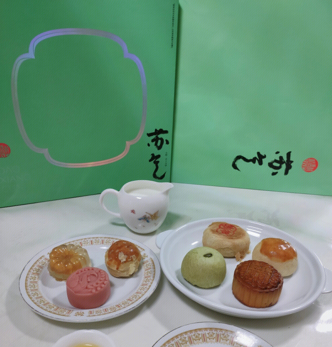 金秋花语月饼创意京东图片