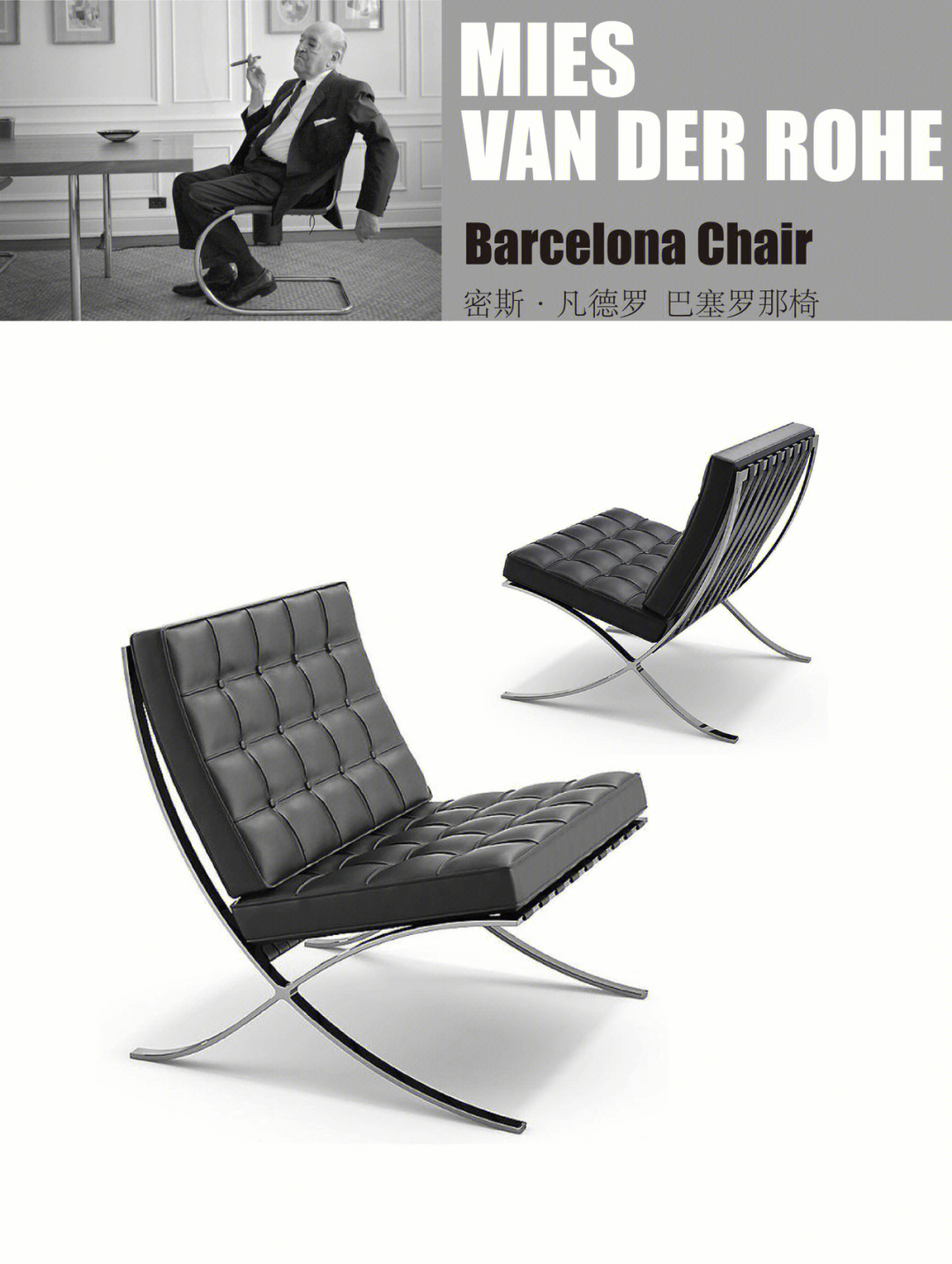 巴塞罗那椅的设计思想图片