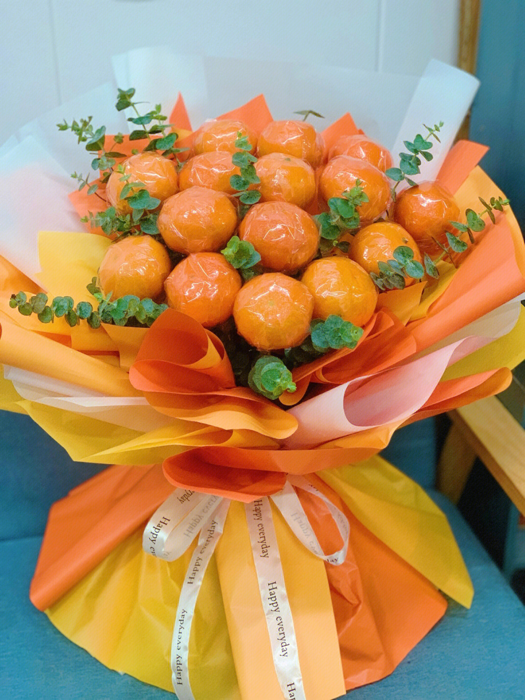 橙子花束的文案图片