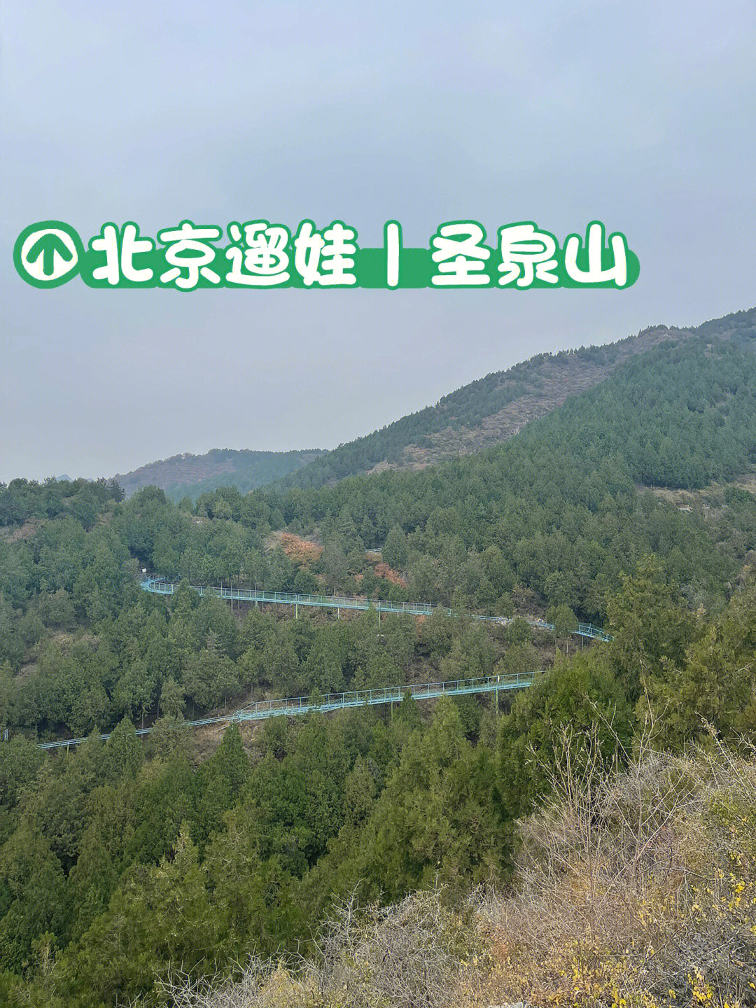 北京遛娃小众景点圣泉山滑道轻徒步