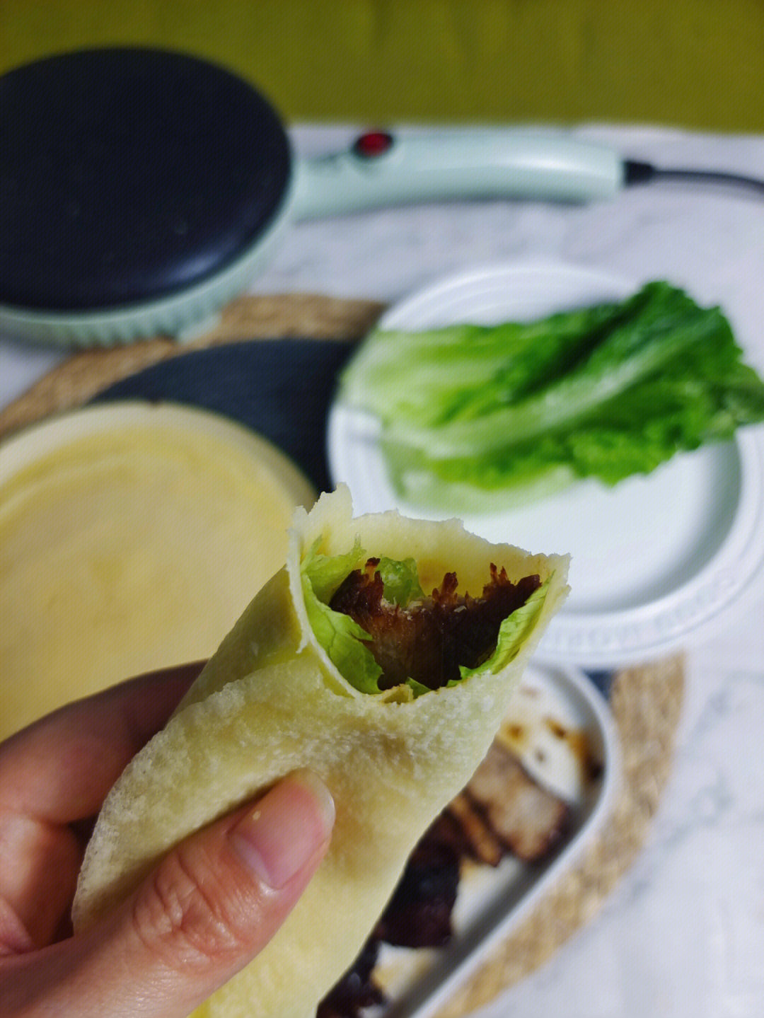 薄饼机做薄饼面糊比例图片