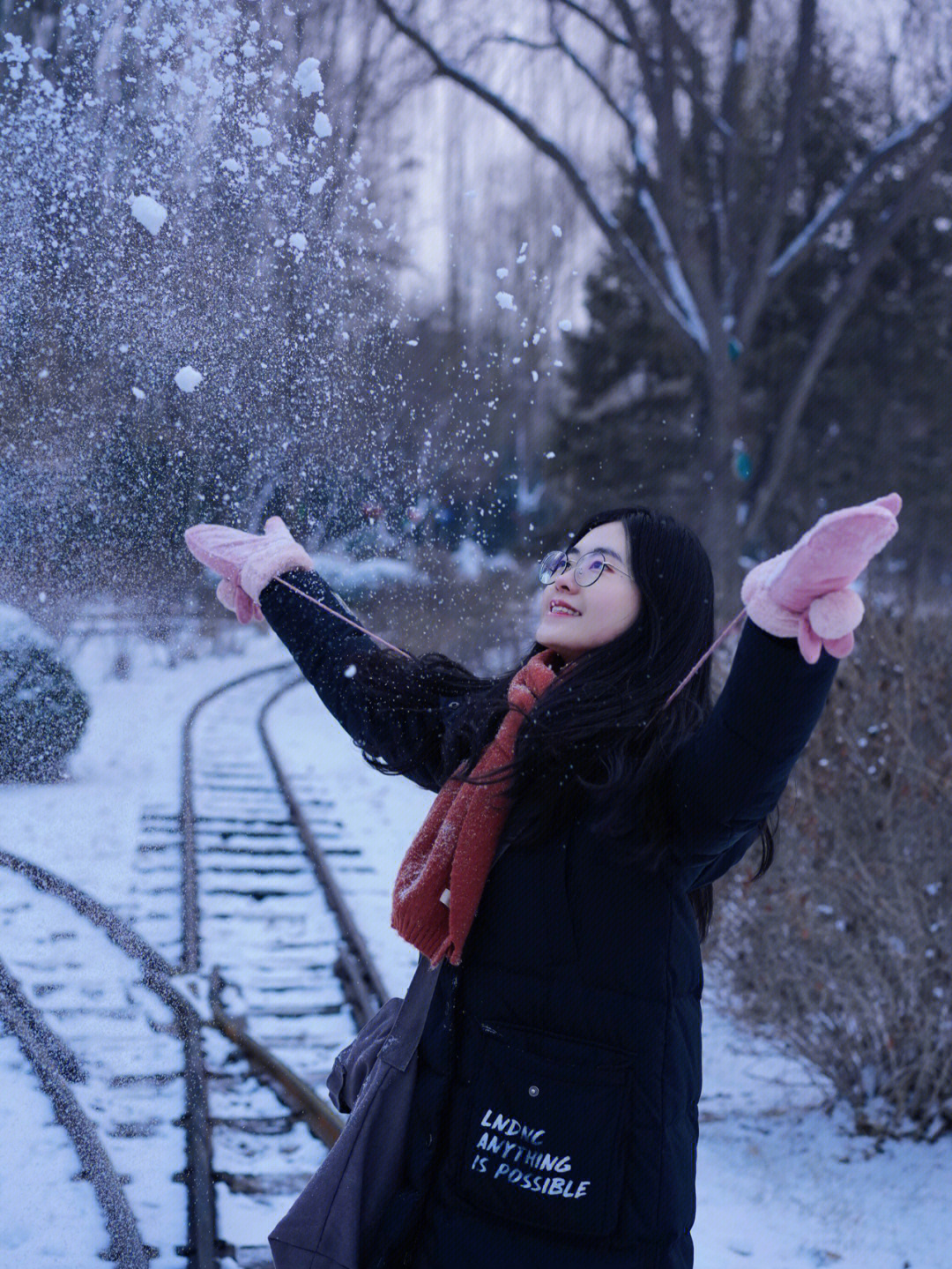 老爸又兼职司机77摄影了#雪景#雪景写真#人像摄影#雪景拍照