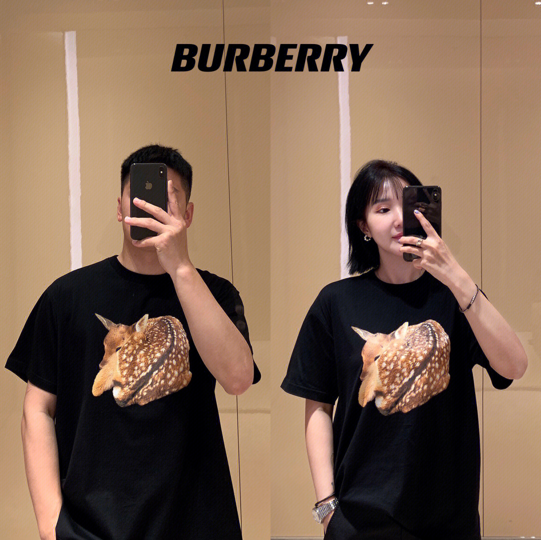 burberry情侣小鹿t恤