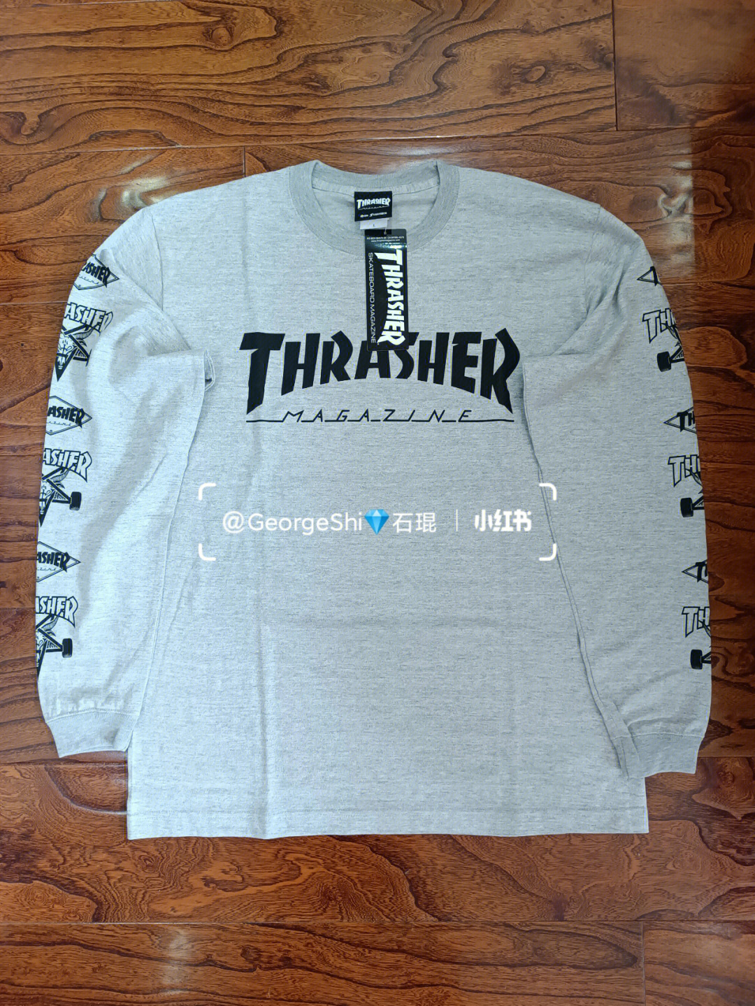 thrasher正品日版长袖串标限定rmb349包快递